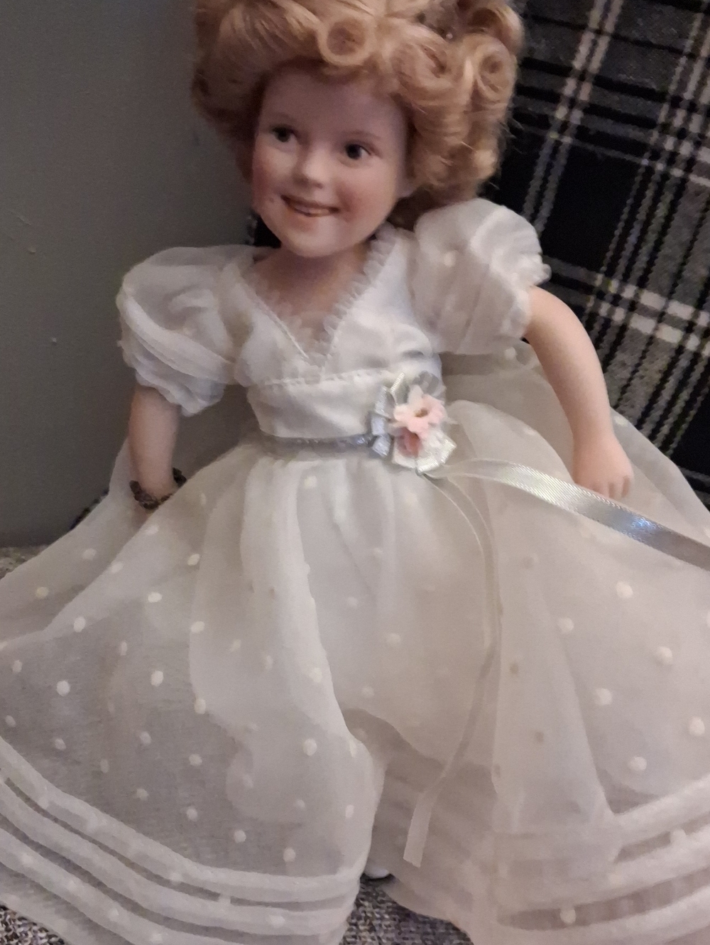 Curly Top "Danbury Mint" Shirley Temple Porcelin Doll